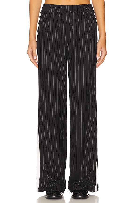 view 2 of 7 PANTALÓN CON TRABILLAS TRACIE in Black Stripe