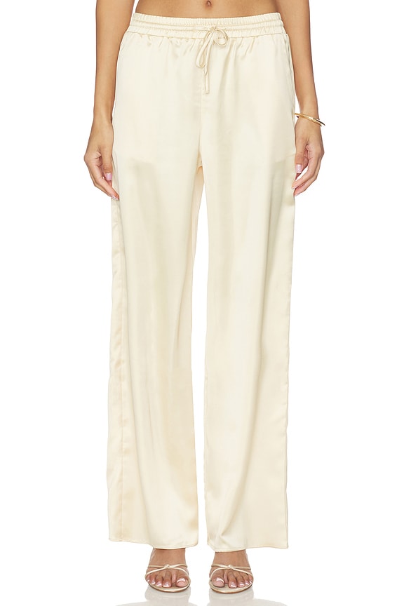 view 1 of 6 PANTALÓN DE RASO BRADIE in Solid Yellow