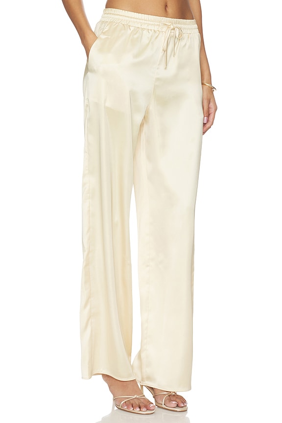 view 2 of 6 PANTALÓN DE RASO BRADIE in Solid Yellow