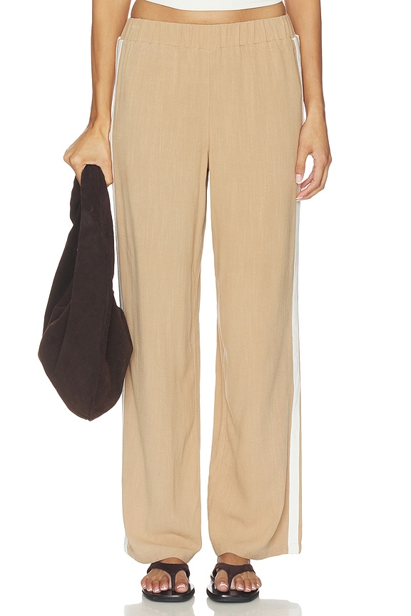 view 2 of 7 Linen Tameka Trousers in Taupe
