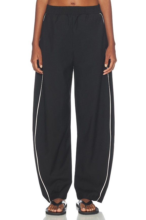 view 2 of 7 Tabitha Barrel Track Trouser in Black