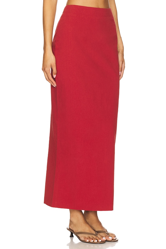 view 2 of 6 Irisa Skirt in Red