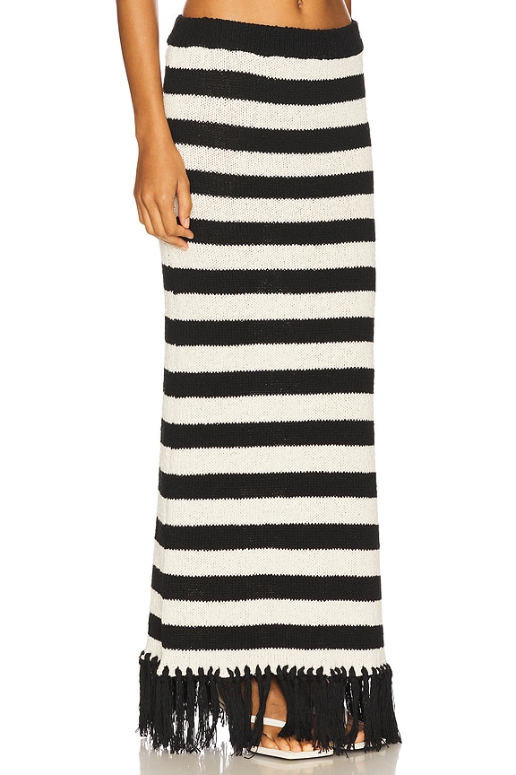 view 2 of 6 Lauryn Knitted Maxi Skirt in Striped