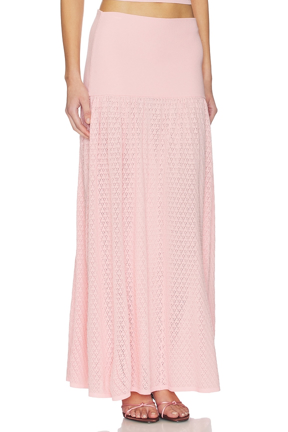 view 2 of 6 JUPE EN MAILLE AVANI in Baby Pink