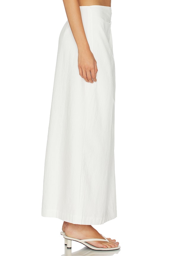 view 2 of 6 Brody Linen Blend Skirt in White