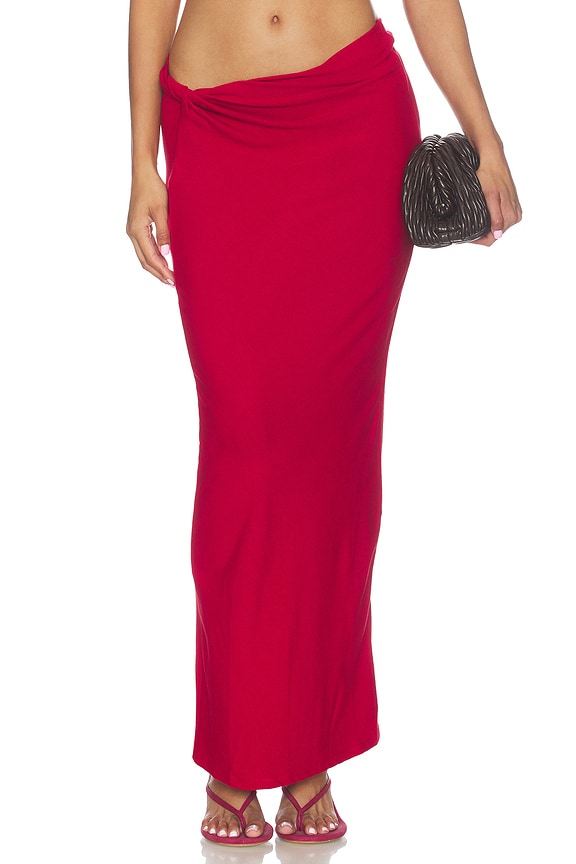view 1 of 6 FALDA PUNTO SOFI in Deep Red
