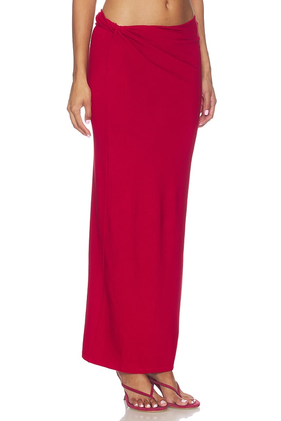 view 2 of 6 FALDA PUNTO SOFI in Deep Red