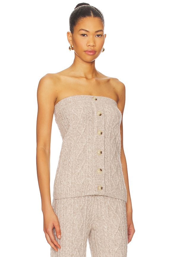 view 2 of 4 Cara Top in Taupe