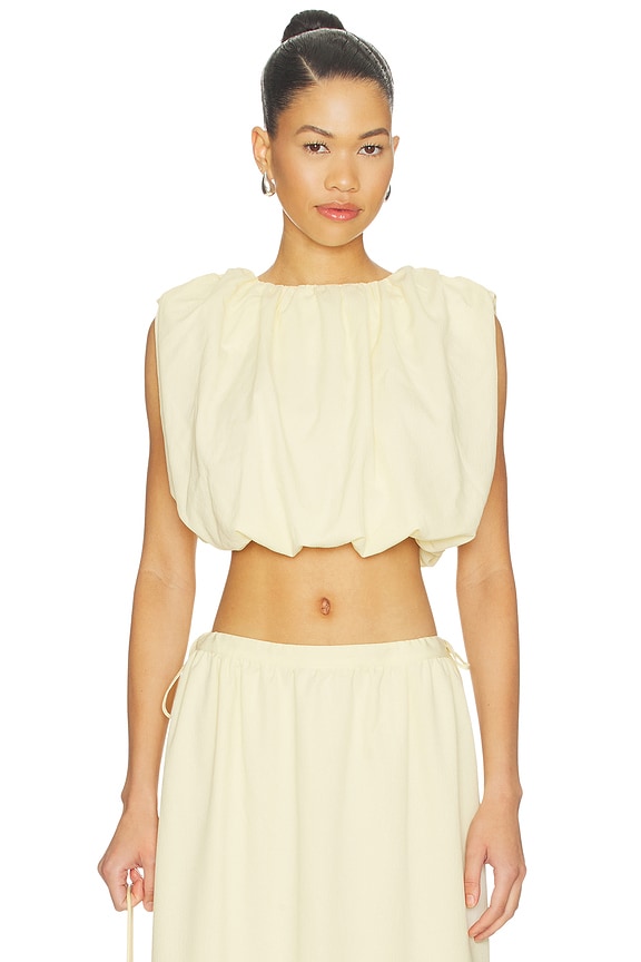 view 1 of 4 Tayla Bubble Top in Yellow