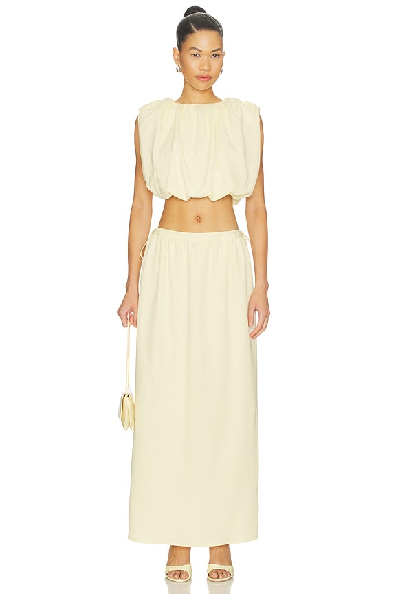 4th & Reckless Tayla Bubble Top in Yellow | REVOLVE