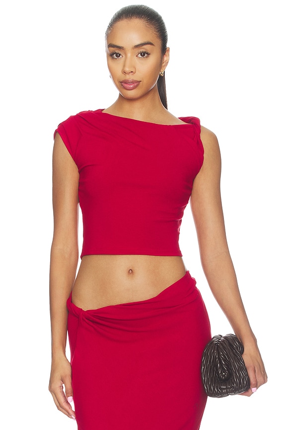 view 1 of 4 TOP PUNTO SOFI in Deep Red