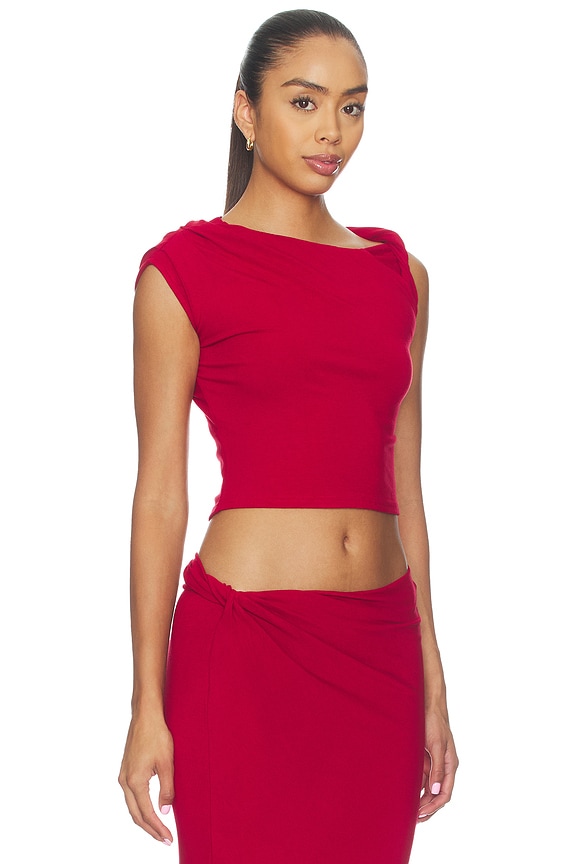 view 2 of 4 TOP PUNTO SOFI in Deep Red