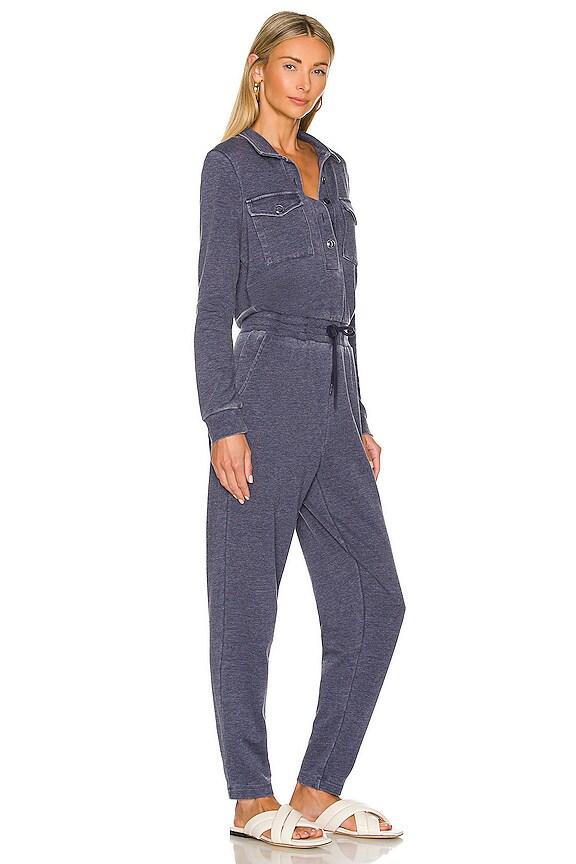 view 2 of 3 Distressed Utility Jumpsuit in Ink