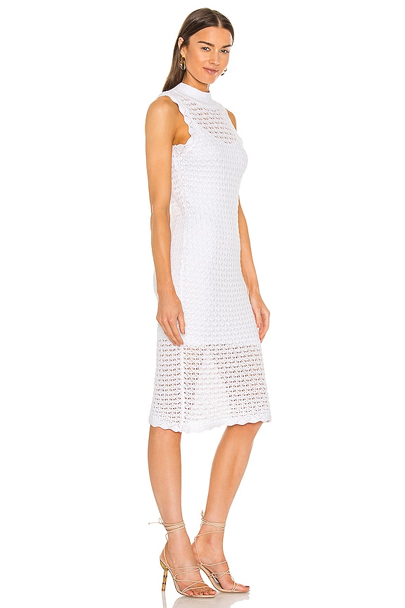 view 2 of 3 Sleeveless Midi Dress in Bleach White