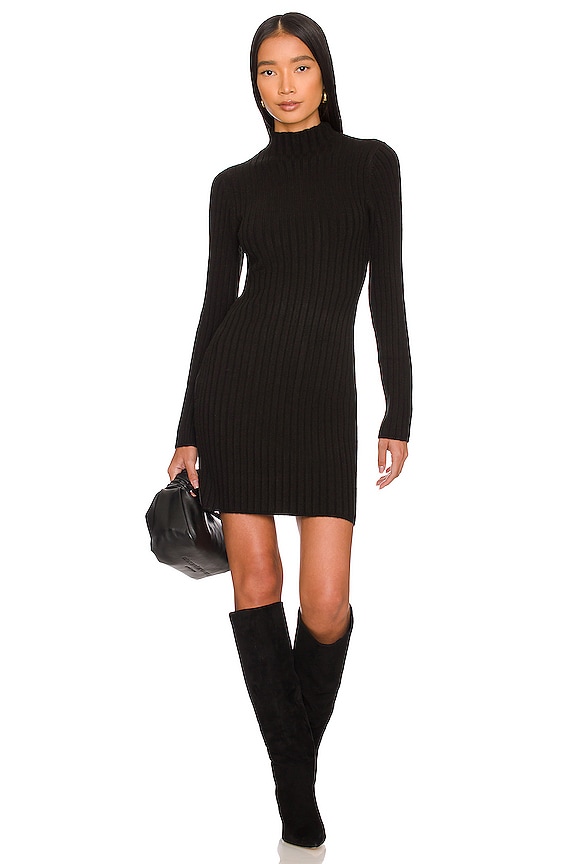 view 2 of 4 Turtleneck Midi Dress in Black