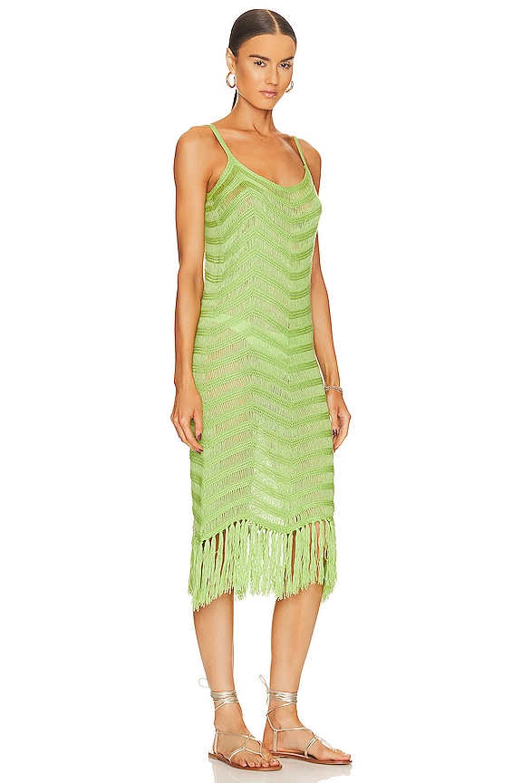 view 2 of 3 VESTIDO FRINGE in Pear