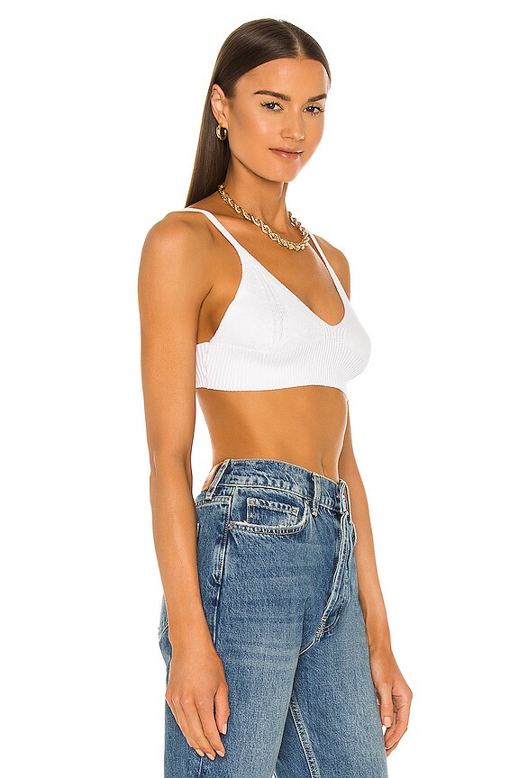 view 2 of 4 Cotton Bralette in Bleach White