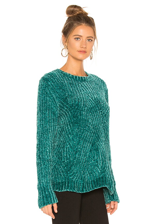 view 2 of 4 Chenille Sweater in Jewel Green