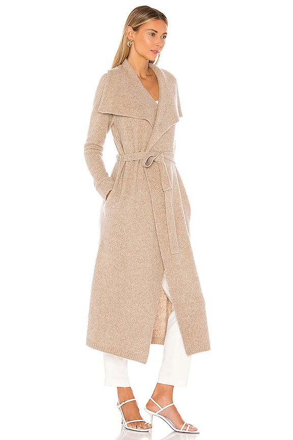 view 2 of 3 Cashmere Belted Wrap Cardigan in Sandstone