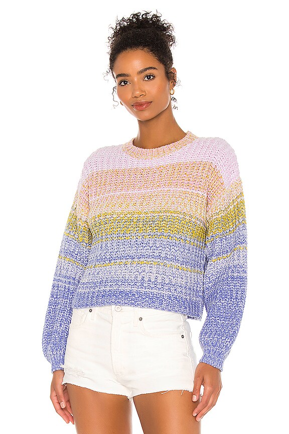 view 2 of 5 Mixed Marl Pullover Sweater in Bright Orchid Multi