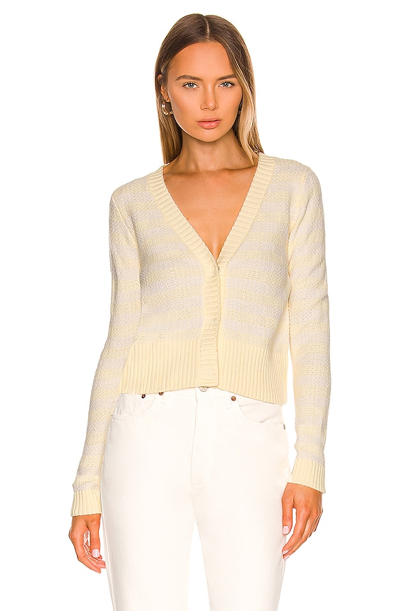 view 2 of 5 Gingham Cropped Cardigan in Butter Multi
