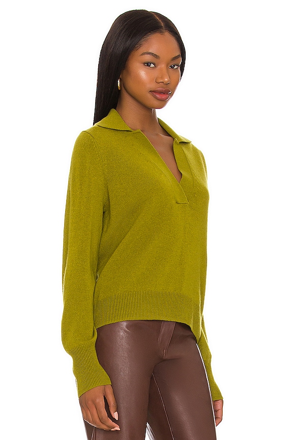 view 2 of 4 PULL POLO CASHMERE in Moss