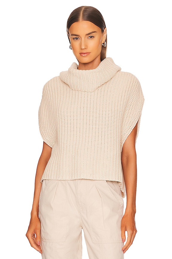 view 2 of 5 Cate Sleeveless Turtleneck Sweater in Cream