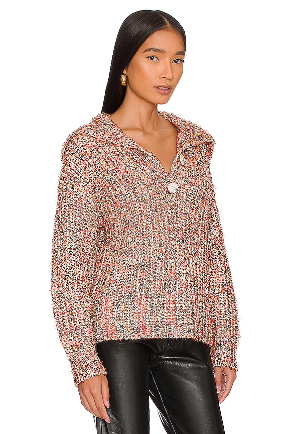 view 2 of 4 PULL HALF BUTTON PULLOVER in Cream