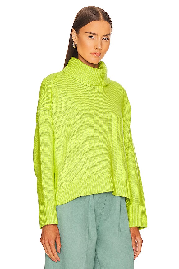 view 2 of 4 PULL RELAXED TURTLENECK in Peridot