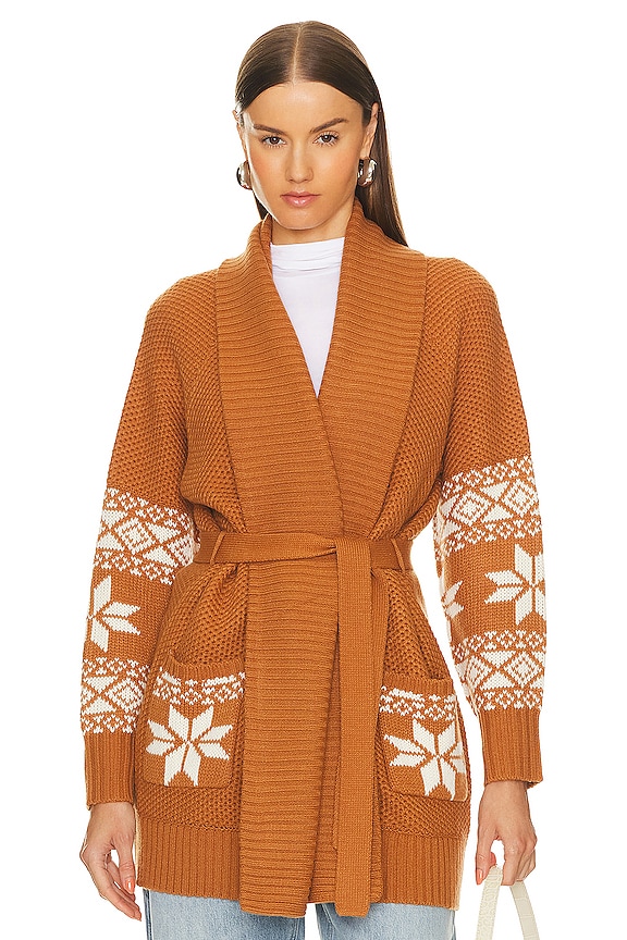 view 2 of 5 GILET SHILOH SOUTHWESTERN in Toasted Almond