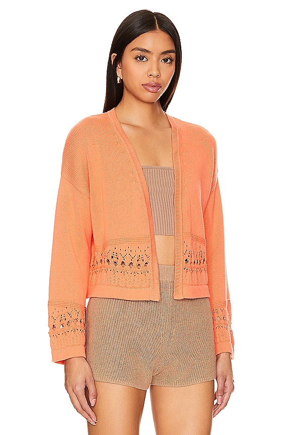 view 2 of 4 GILET CROCHET MEGHAN in Watermelon