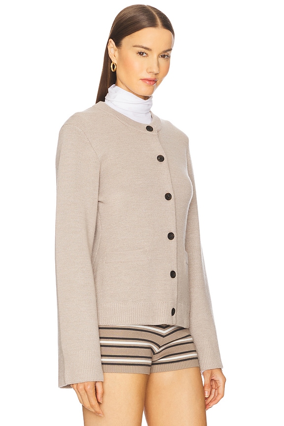 view 2 of 4 Catherine Wool Cardigan in Camel Heather