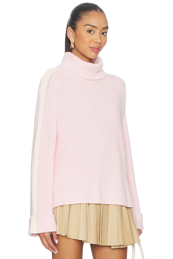 view 1 of 4 Vida Chunky Turtleneck Shaker Pullover in Pale Lilac