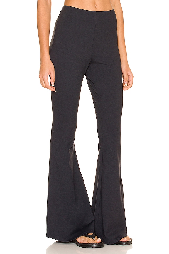 view 2 of 4 PANTALON FLARE in Black