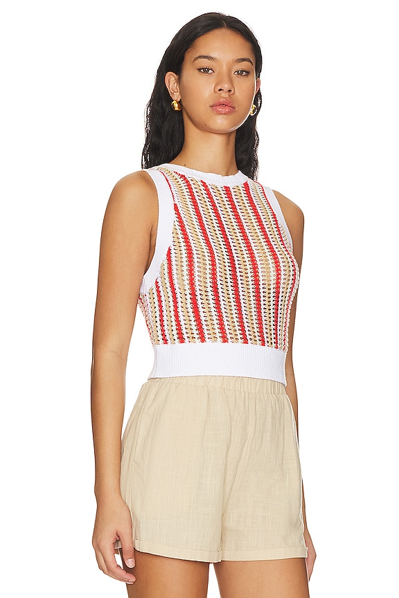 view 2 of 4 DÉBARDEUR in Bleach White Multi