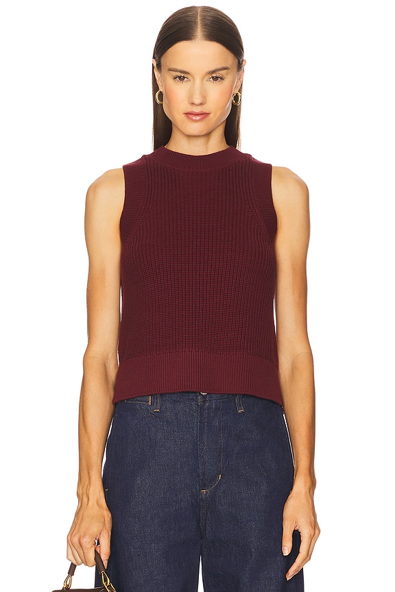 view 1 of 4 Demi Tank in Oxblood
