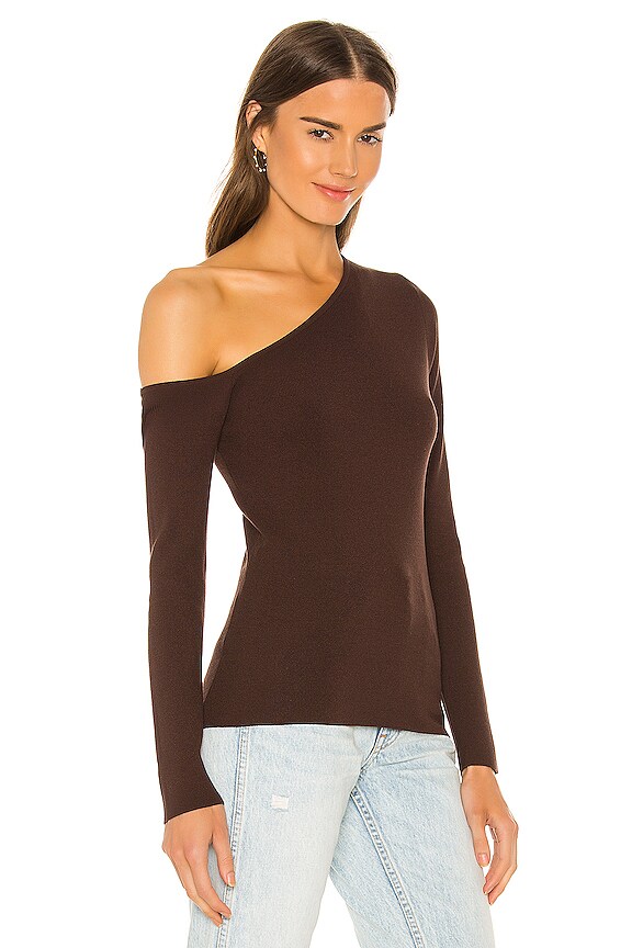 view 2 of 4 X REVOLVE Asymmetrical Pullover Top in Chocolate