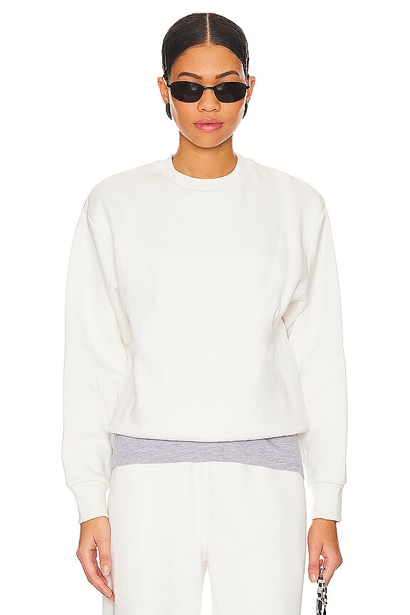 view 2 of 6 Organic Fitted Crewneck in White Alyssum