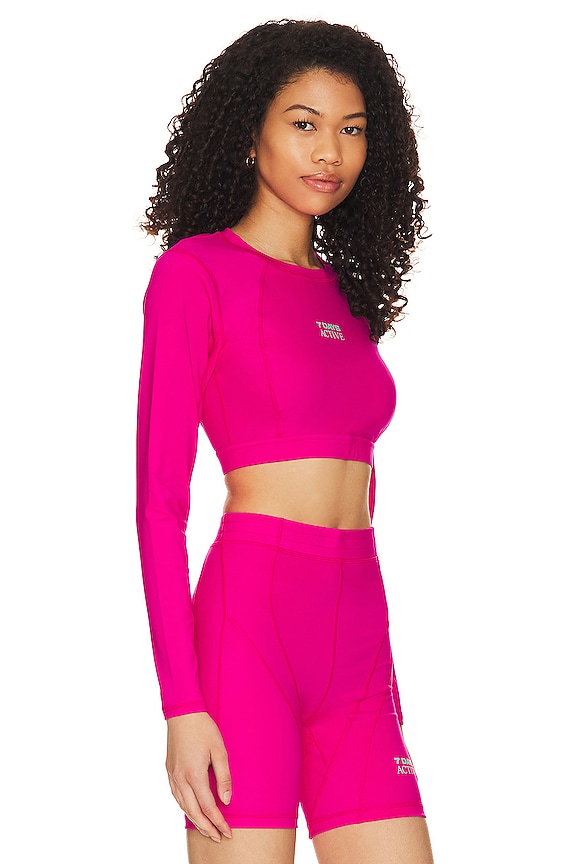 view 2 of 4 TOP CROPPED MELILLA in Pink Glo