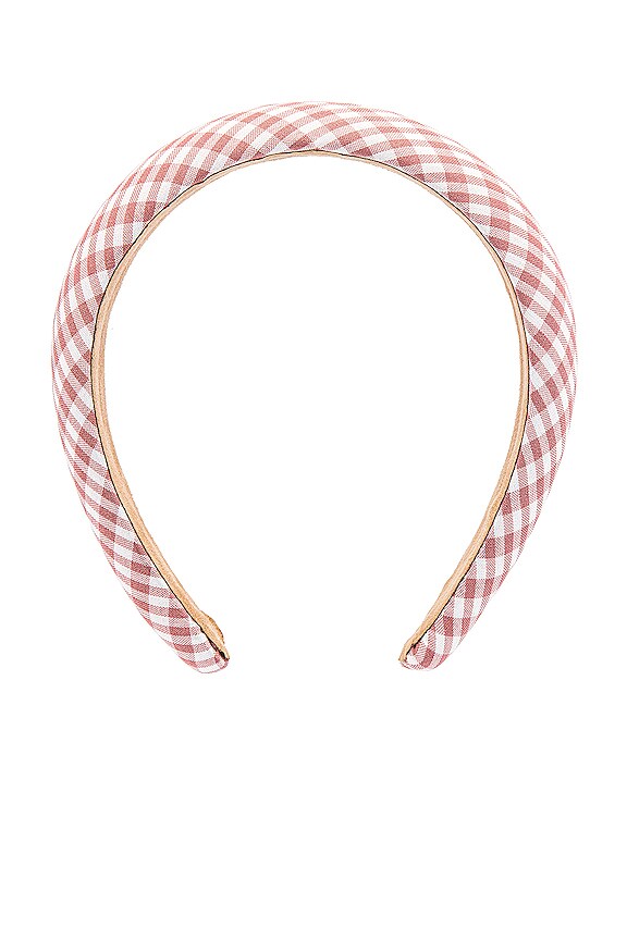 view 2 of 3 Gingham Headband in Pink