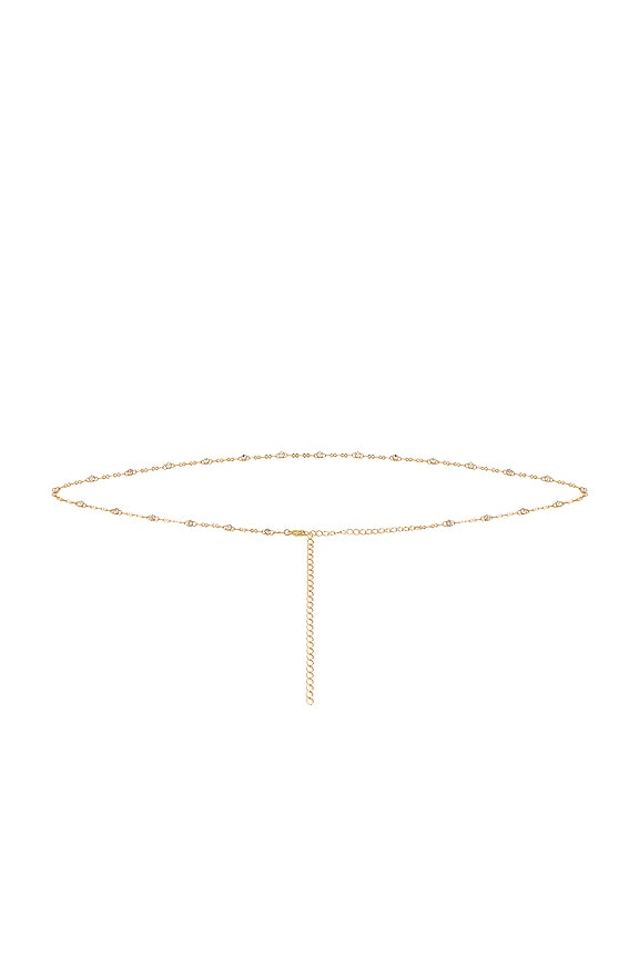 view 2 of 4 Rhinestone Belt in Gold