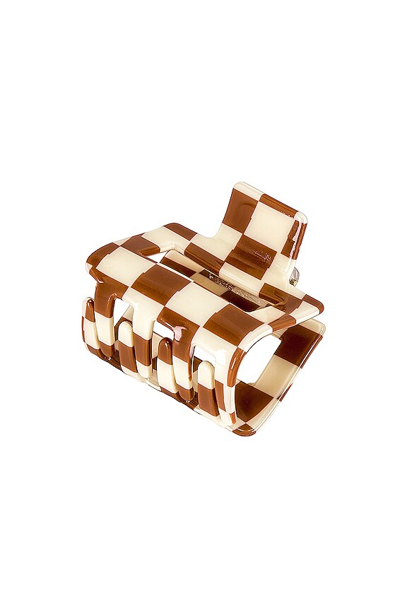 view 1 of 2 클로 클립 in Ivory & Brown