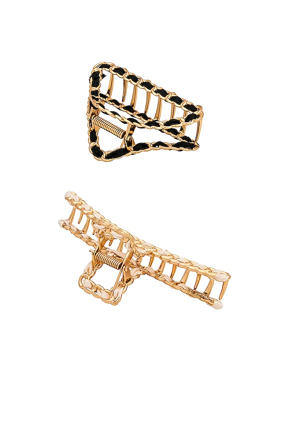 view 2 of 2 Ta Da Clip Set in Gold