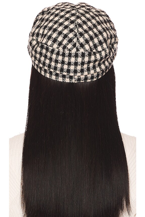 view 2 of 3 Houndstooth Hat in Black & White
