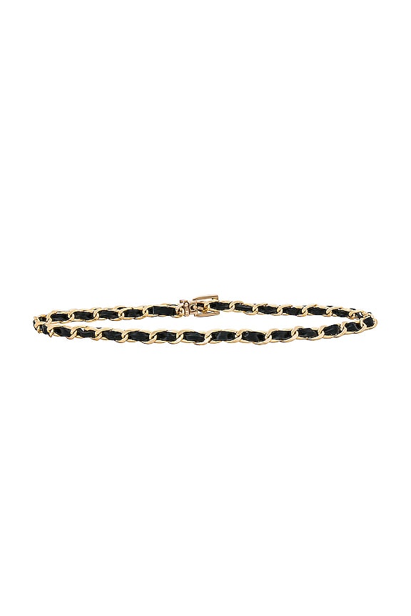 view 2 of 4 Leather Chain Belt in Gold & Black