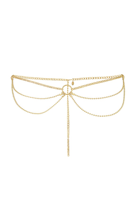 view 2 of 2 CHAINED UP 벨트 in Gold