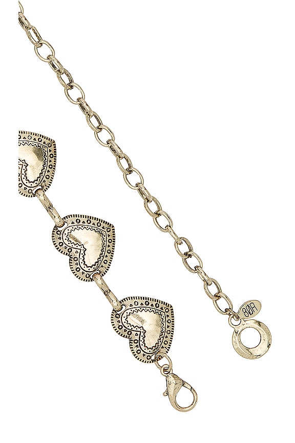 view 2 of 3 Heart Chain Belt in Gold