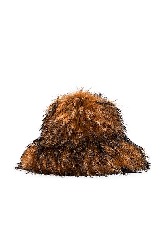 view 2 of 3 SOMBRERO DE PIEL SINTÉTICA in Brown