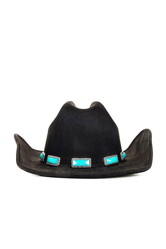 view 2 of 3 SOMBRERO TURQUOISE COWBOY in Black