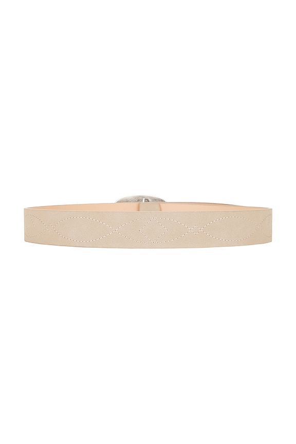 view 2 of 3 Single Buckle Belt in Taupe